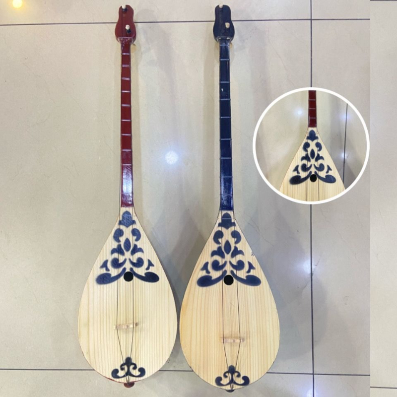Musical Instrument Drawing - 80CM Dombra 2 String Kazakh Ethnic