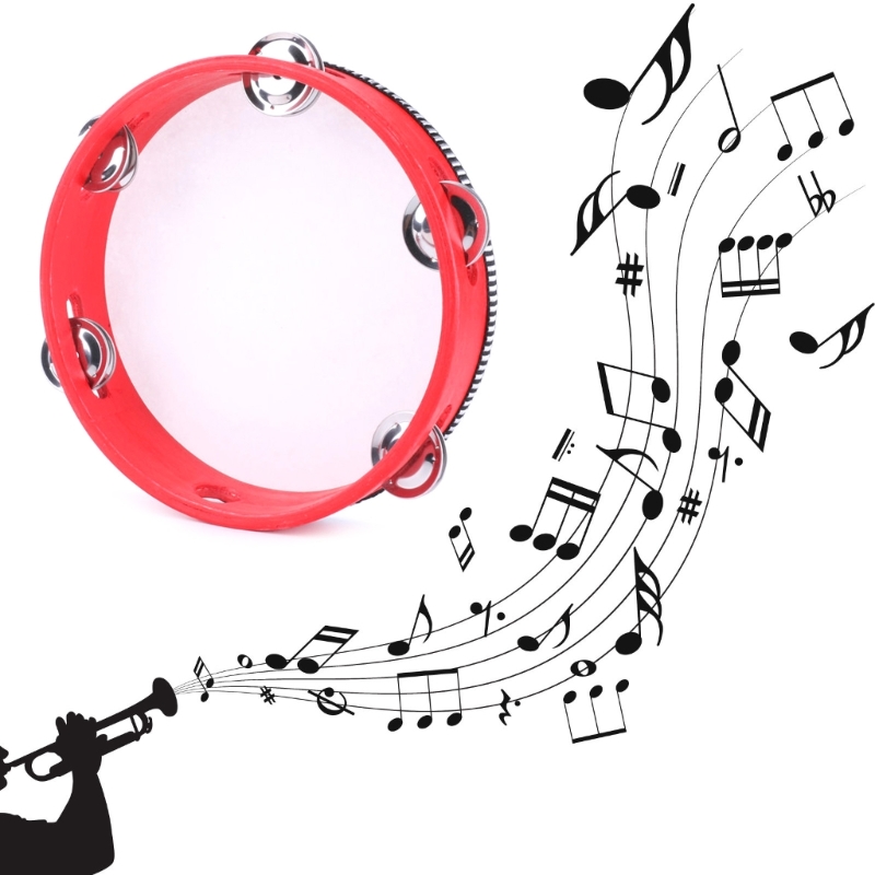 4/6/7/8/10inch Tambourine Drum - Musical Instrument Tambourine ulasan dan harga
