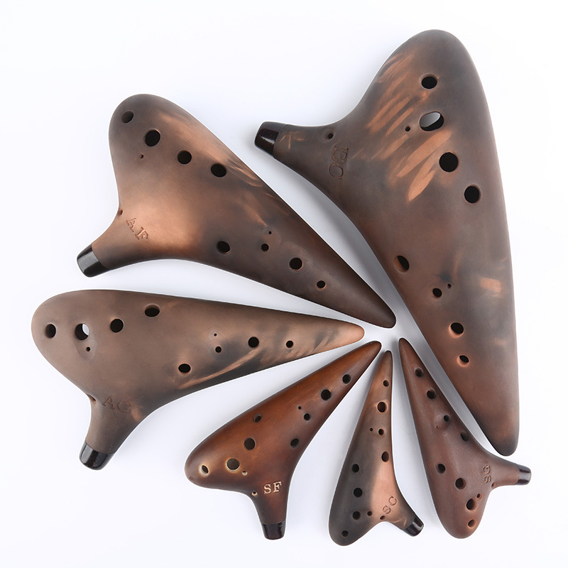 Purple Clay Ceramic Ocarina AC - Musical Instrument Qin ulasan dan harga