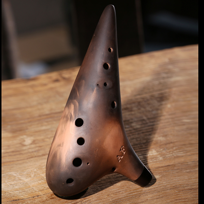 Purple Clay Ceramic Ocarina AC - Musical Instrument Qin ulasan dan harga