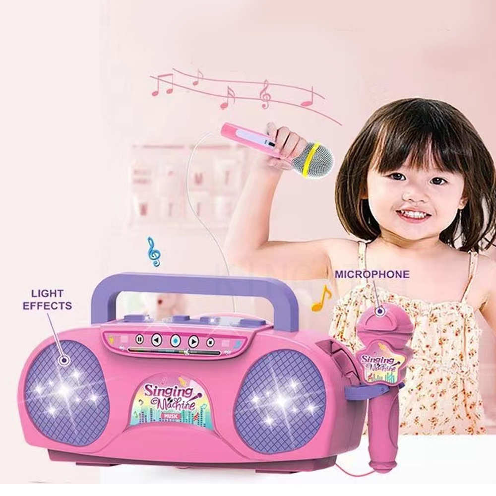 Kids Microphone Karaoke Machin - Musical Instrument Drawing ulasan dan harga