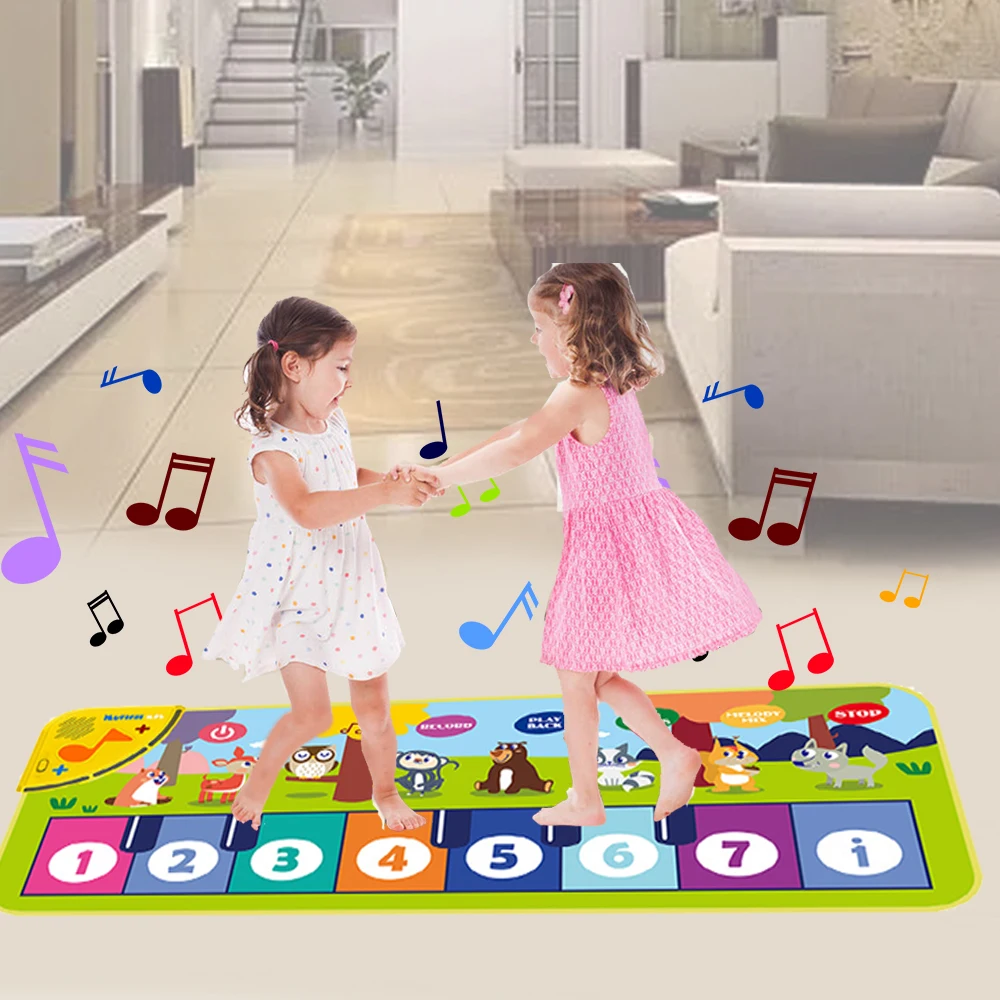 Piano Mat for Kids Kids Toddle - Musical Instrument Drawing ulasan dan harga