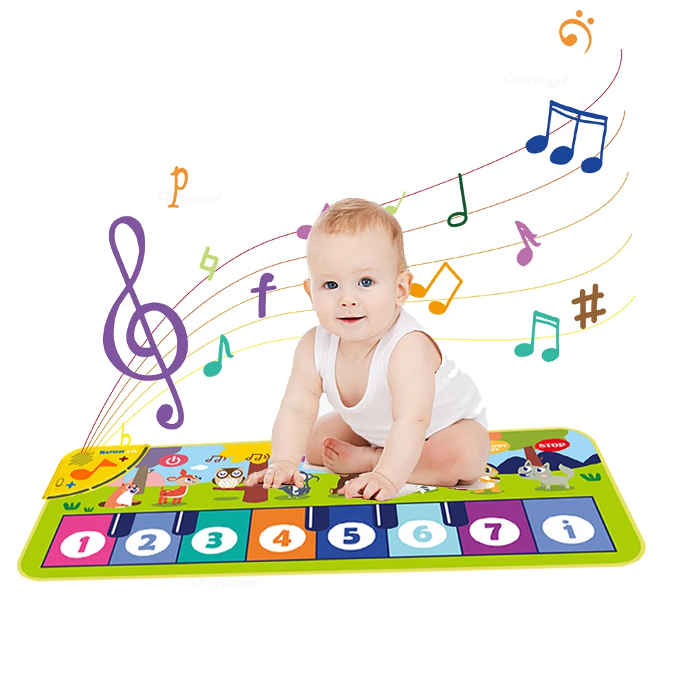 Piano Mat for Kids Kids Toddle - Musical Instrument Drawing ulasan dan harga