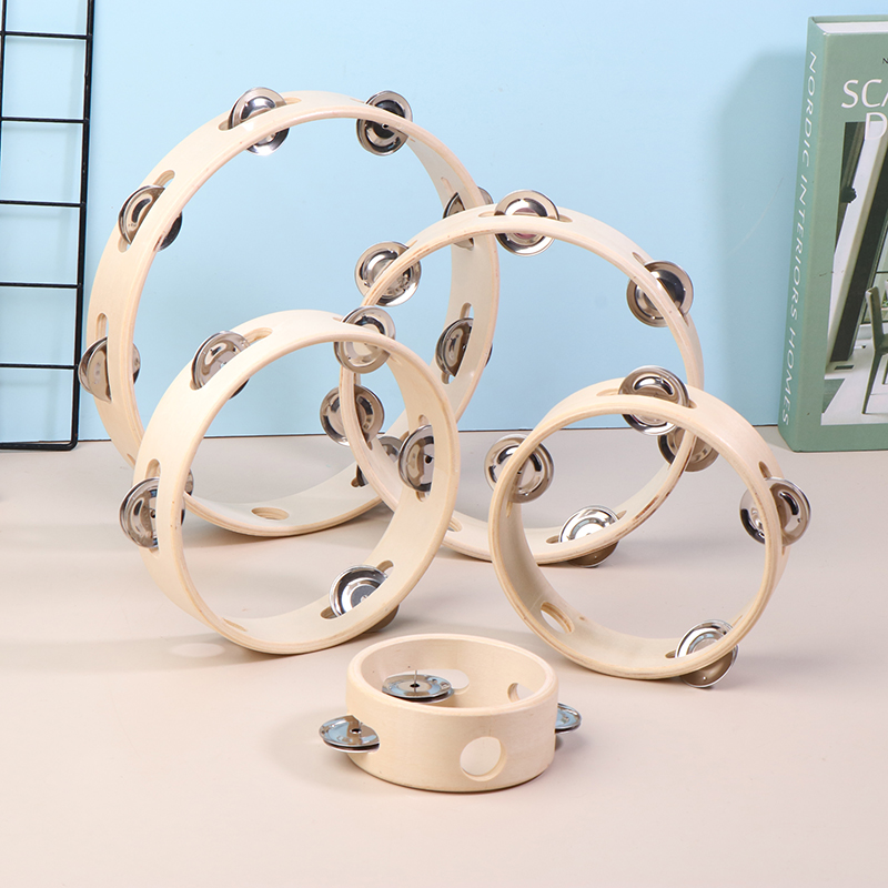 4/6/7/8/10Inch Hand Drums Toys - Musical Instrument Tambourine ulasan dan harga
