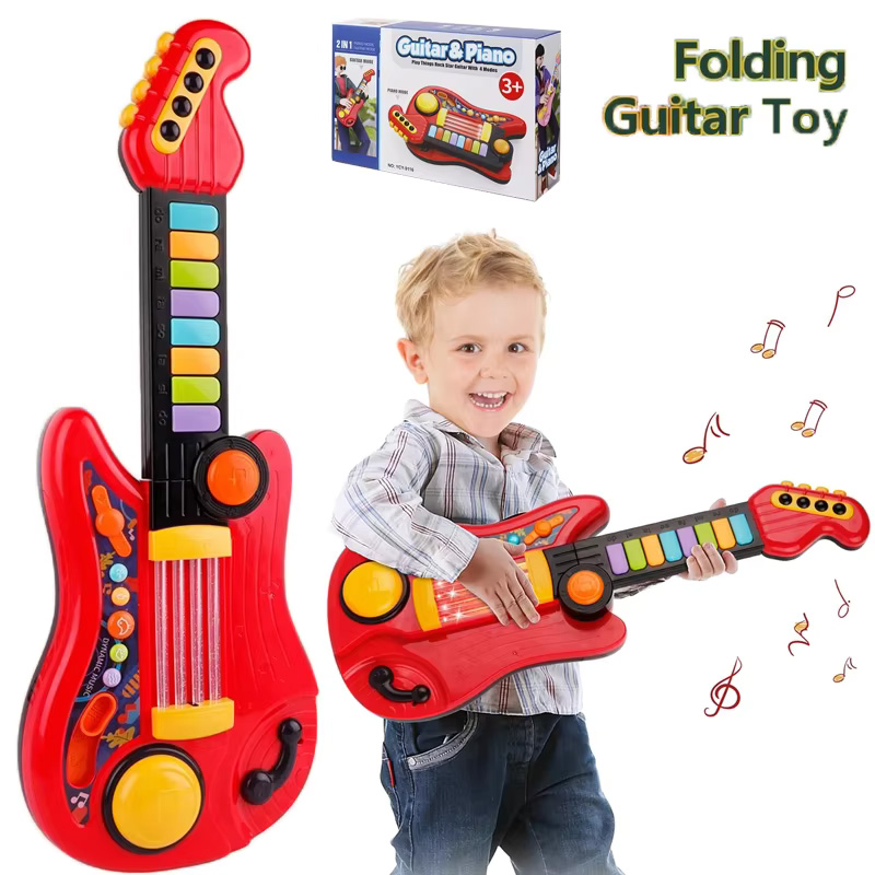 2 In 1 Electric Kids Guitar To - Musical Instrument Drawing ulasan dan harga