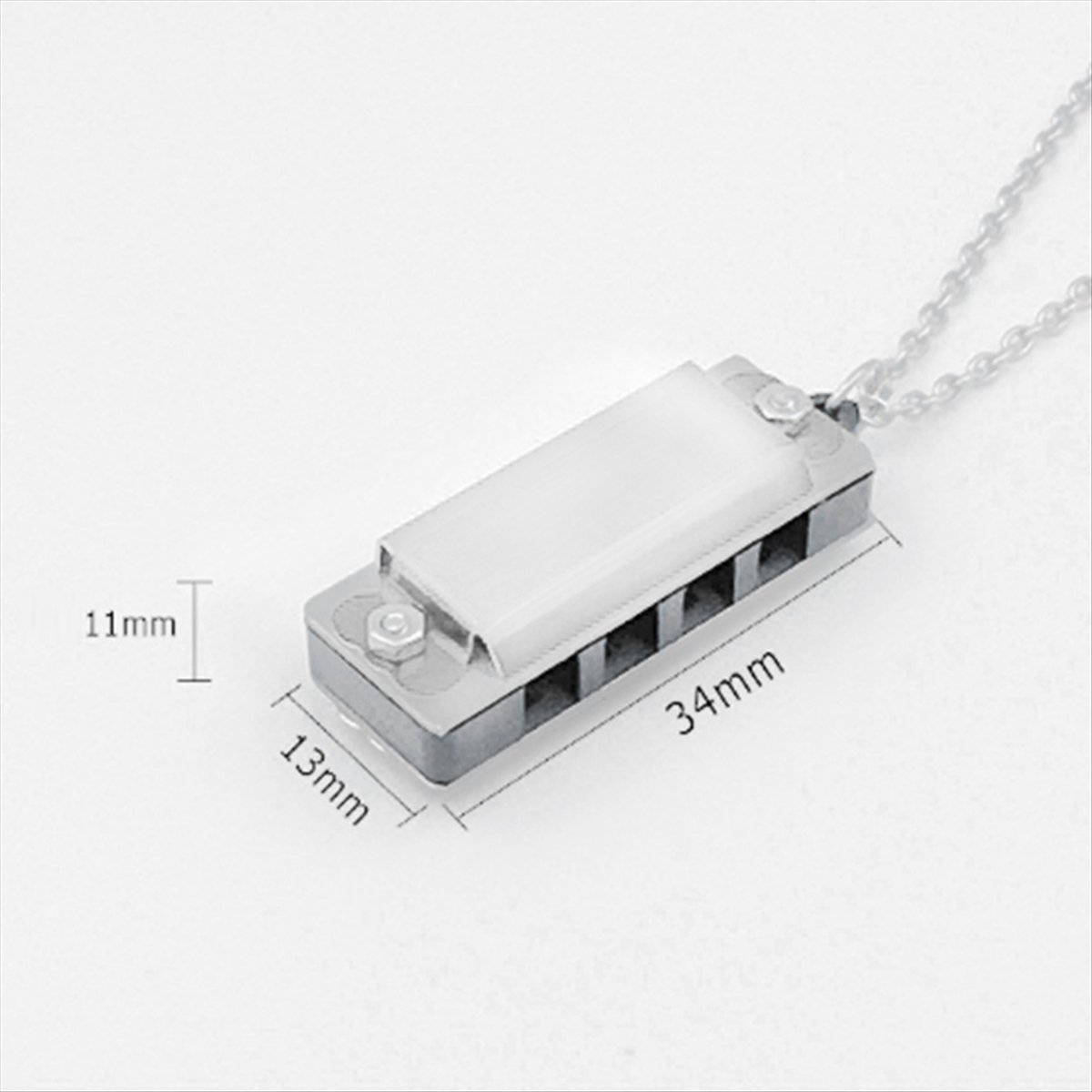 ABXY Mini Harmonica Necklace 4 - Musical Instrument Qin ulasan dan harga