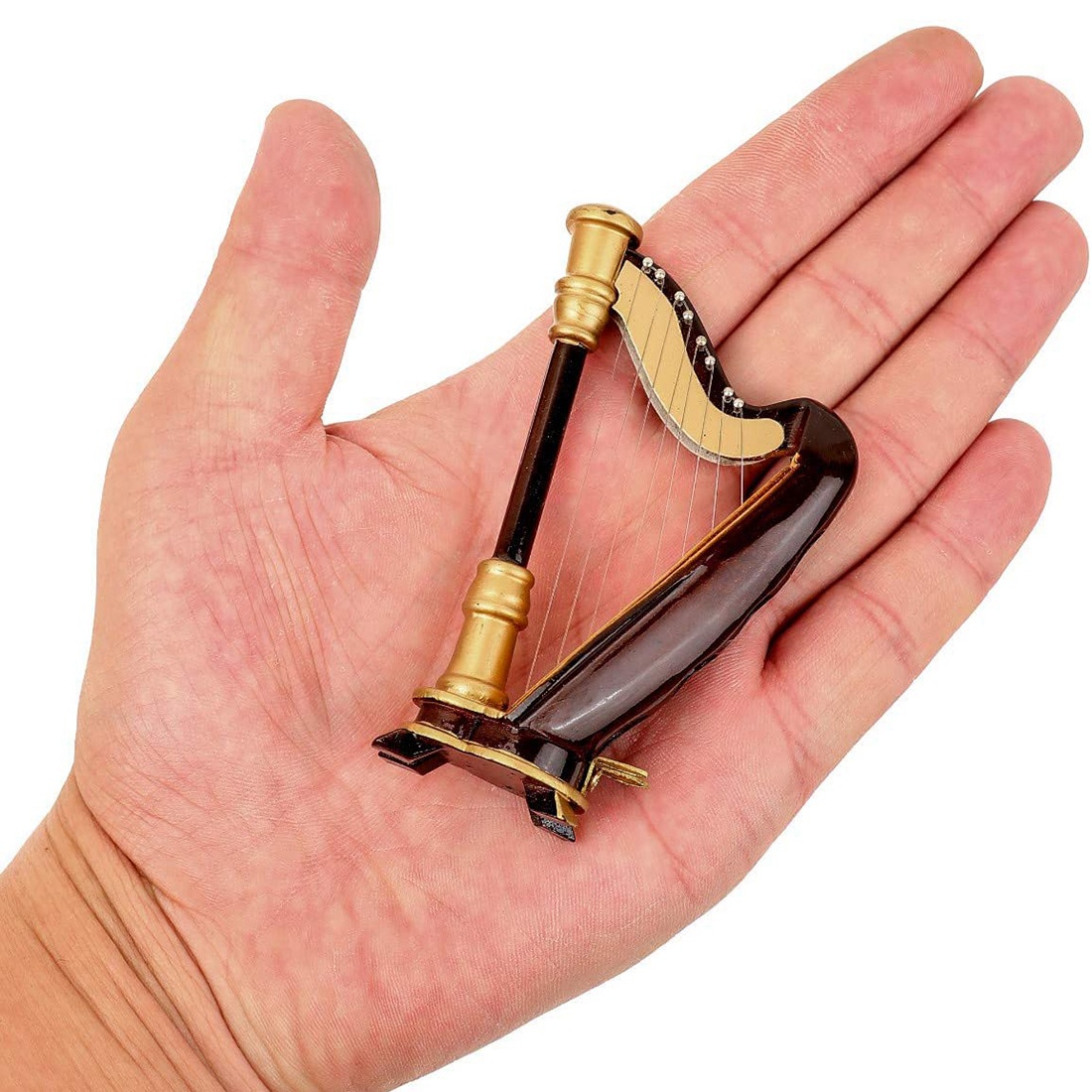 B05C-Wooden Miniature Harp Wit - Musical Instrument Project ulasan dan harga