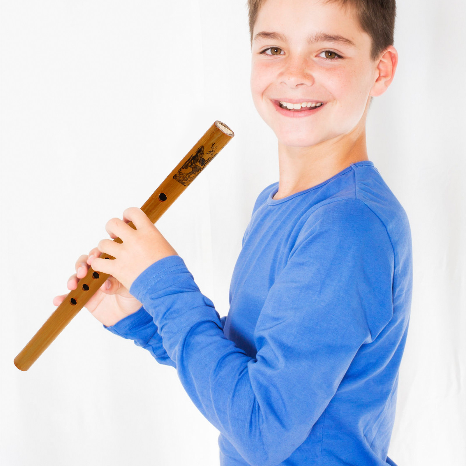 33Cm Bamboo Vertical Flute Beg - Musical Instrument Recorder ulasan dan harga