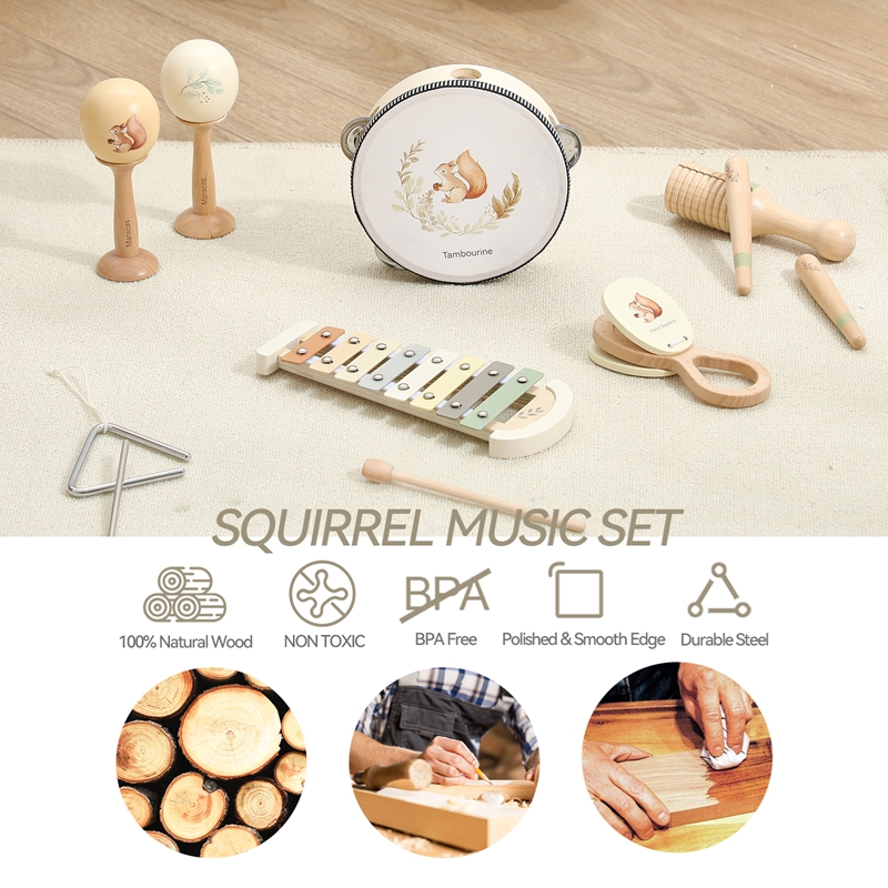 Baby Music Toys Maracas Drum X - Musical Instrument Drawing ulasan dan harga