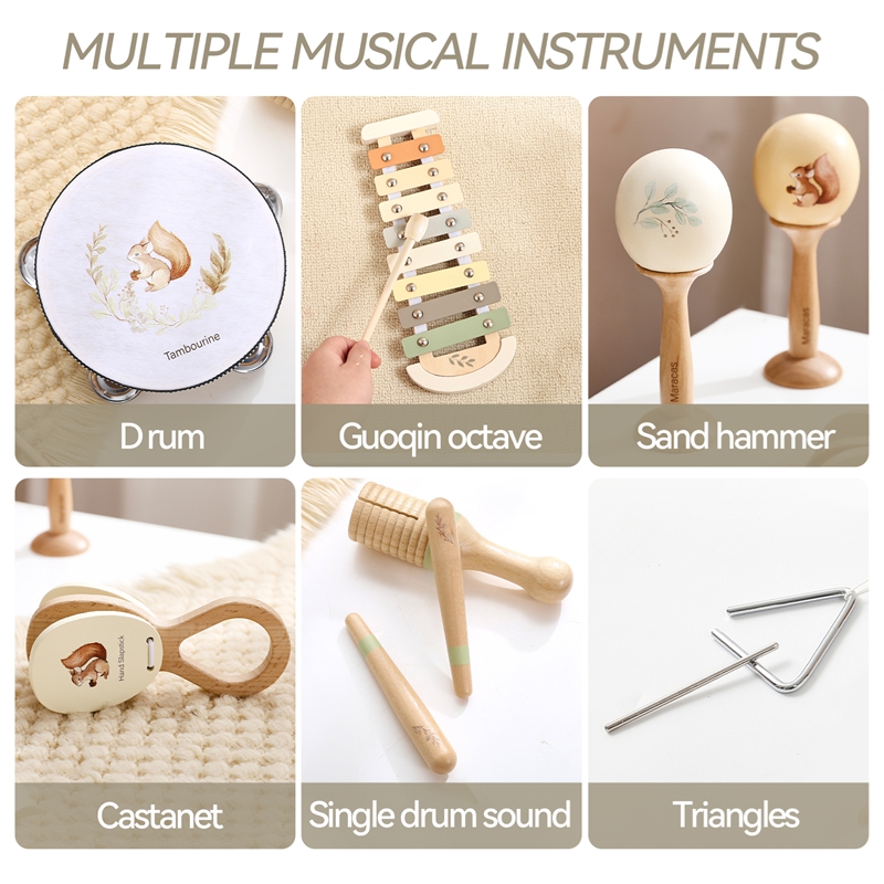 Baby Music Toys Maracas Drum X - Musical Instrument Drawing ulasan dan harga