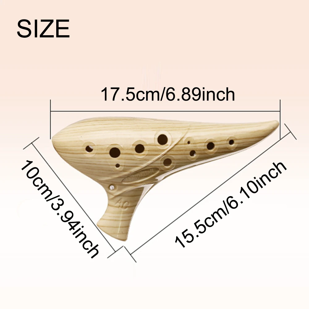 12-hole C Key Resin Ocarina -  - Musical Instrument Qin ulasan dan harga