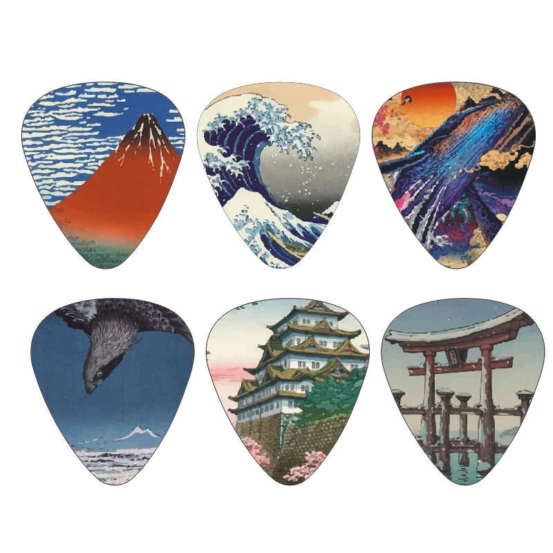 New 12pcs/set  Guitar Picks -  - Musical Instrument Drawing ulasan dan harga