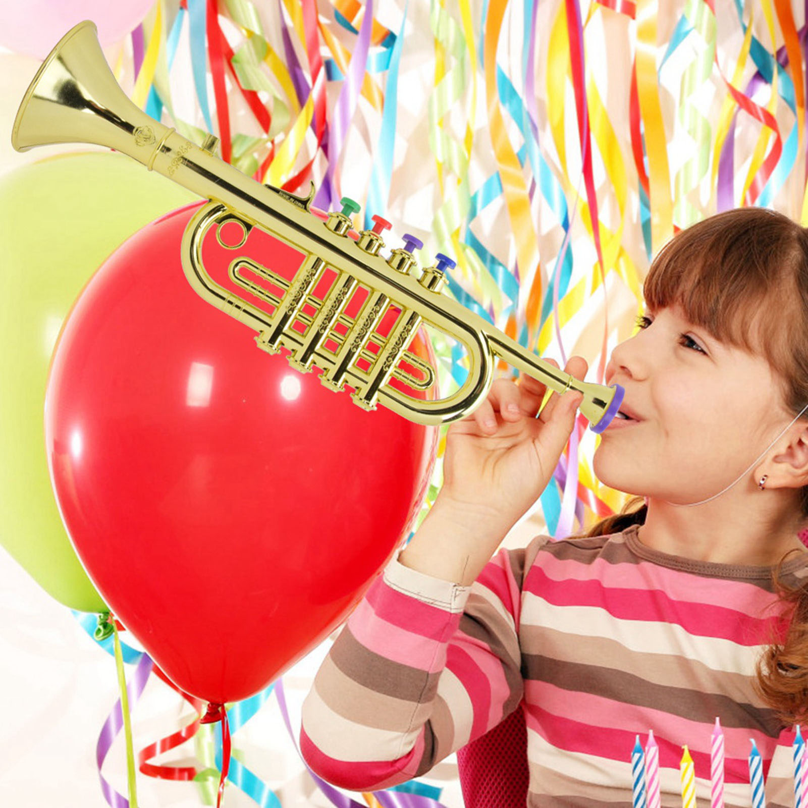 Kid Trumpet Golden Coated Plas - Musical Instrument Project ulasan dan harga