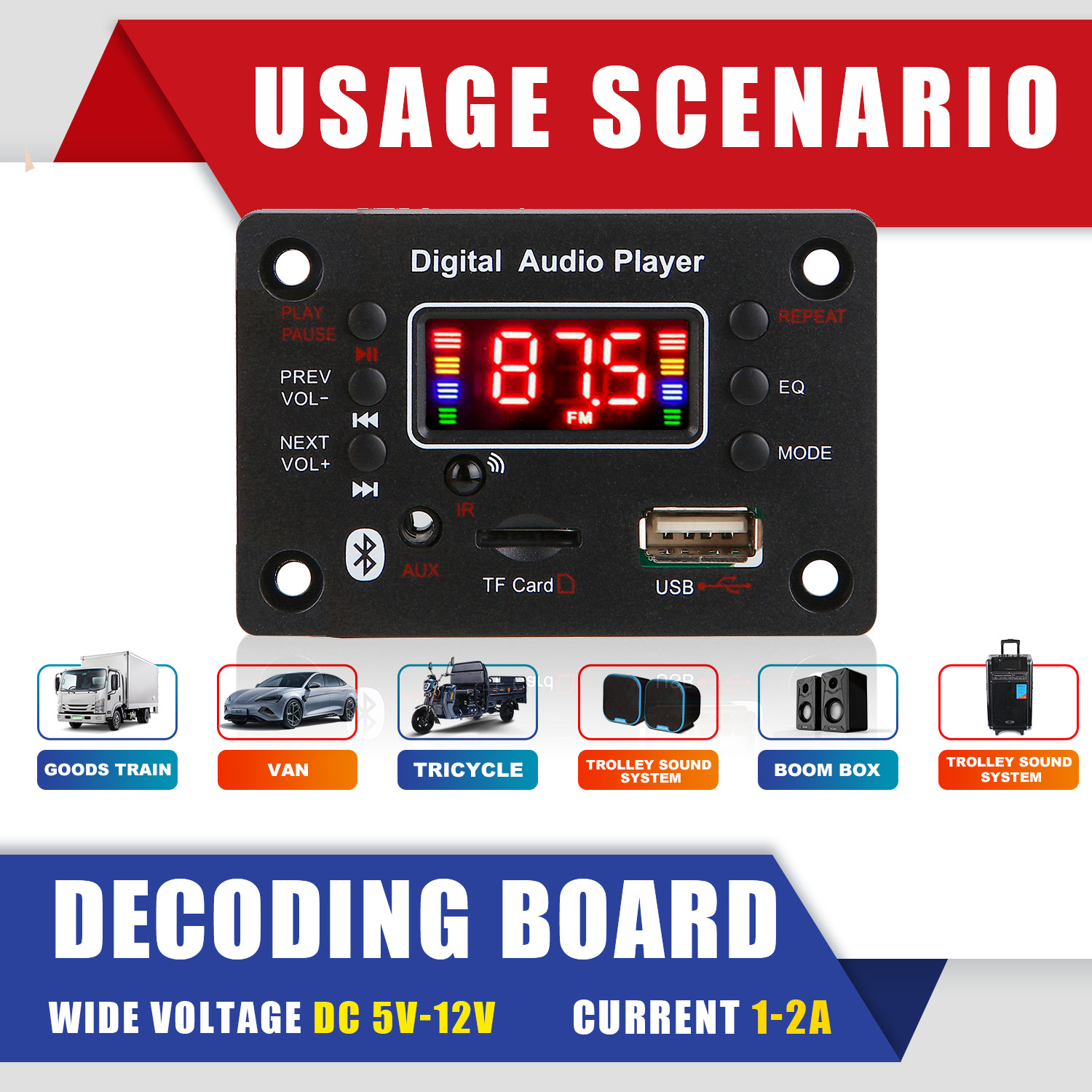 12V Wireless Handsfree Bluetoo - Musical Instrument Recorder ulasan dan harga