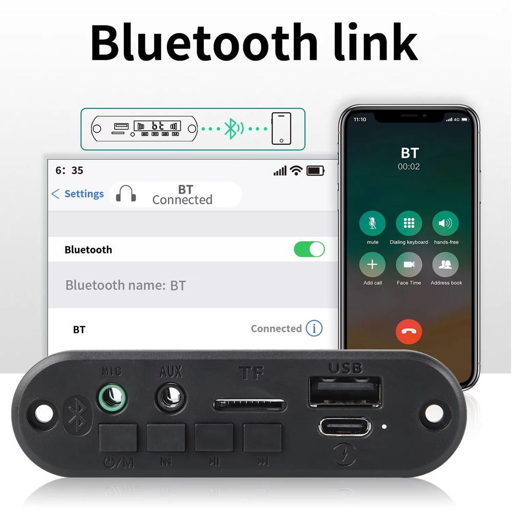 KEBIDU Bluetooth 5.0 MP3 WAV D - Musical Instrument Recorder ulasan dan harga
